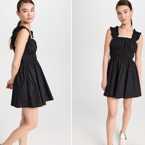 English Factory Ruffled Detail Mini Dress